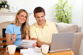 Couple On A Laptop